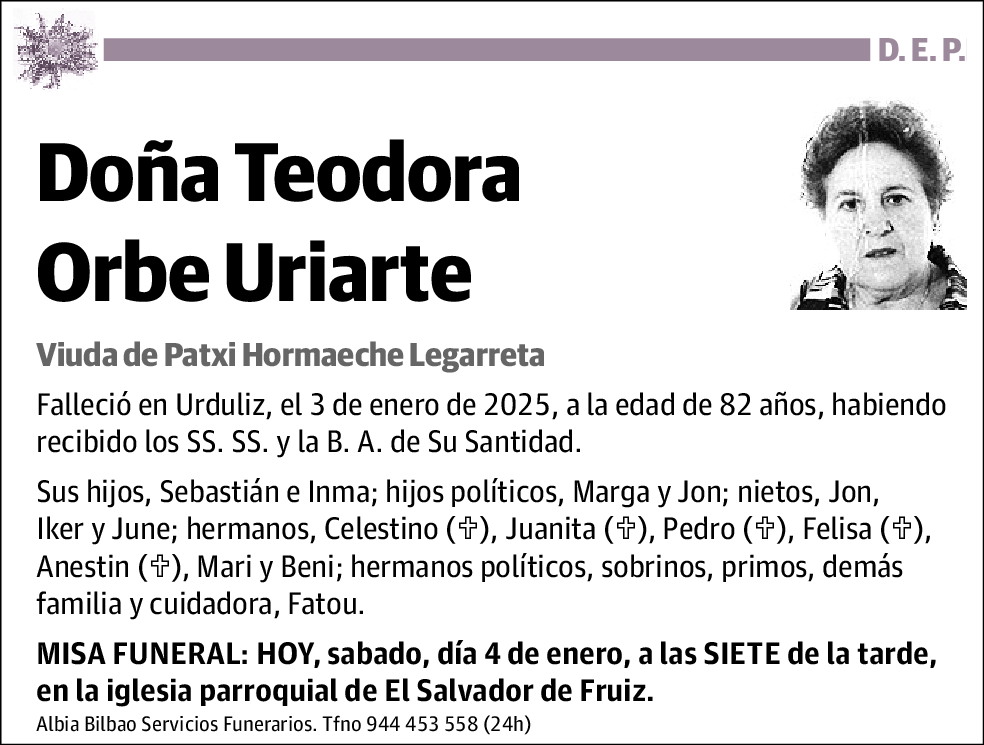 Teodora Orbe Uriarte