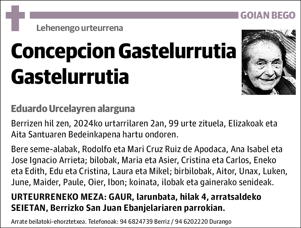 Concepcion Gastelurrutia Gastelurrutia