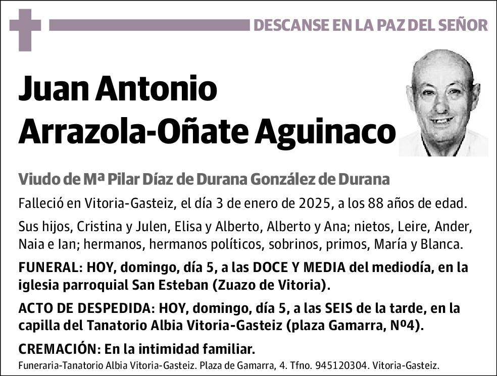 Juan Antonio Arrazola-Oñate Aguinaco