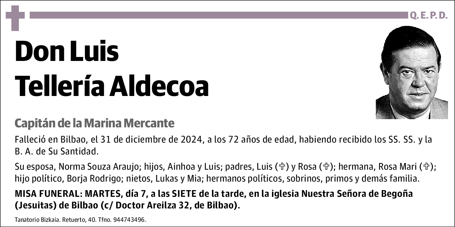 Luis Tellería Aldecoa