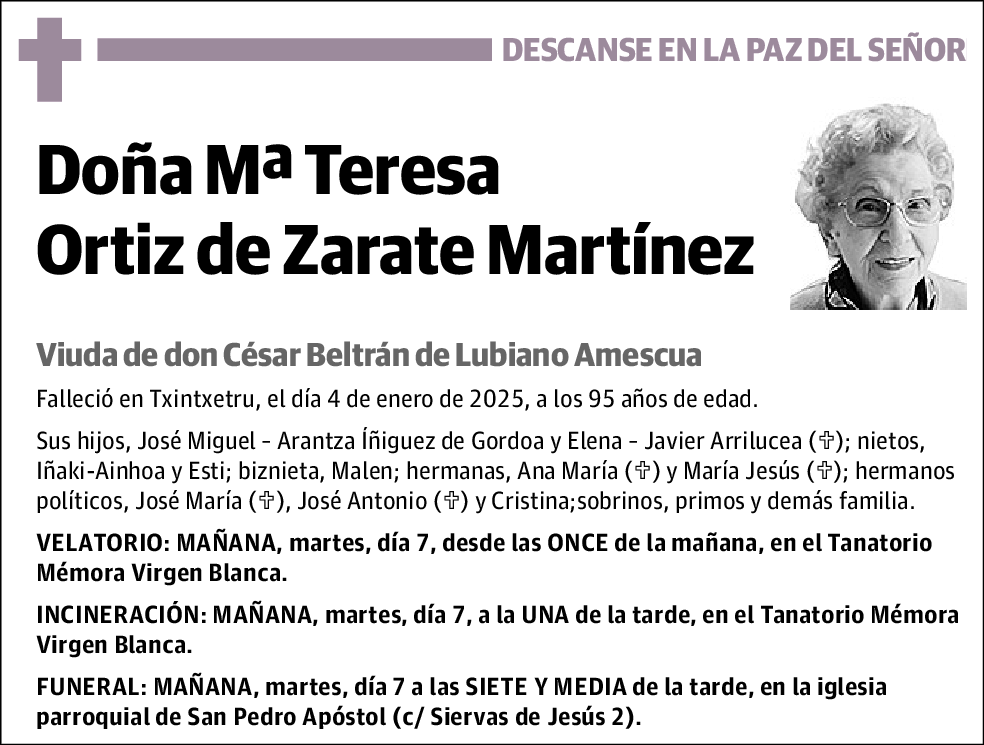 Mªteresa Ortiz de Zarate Martínez