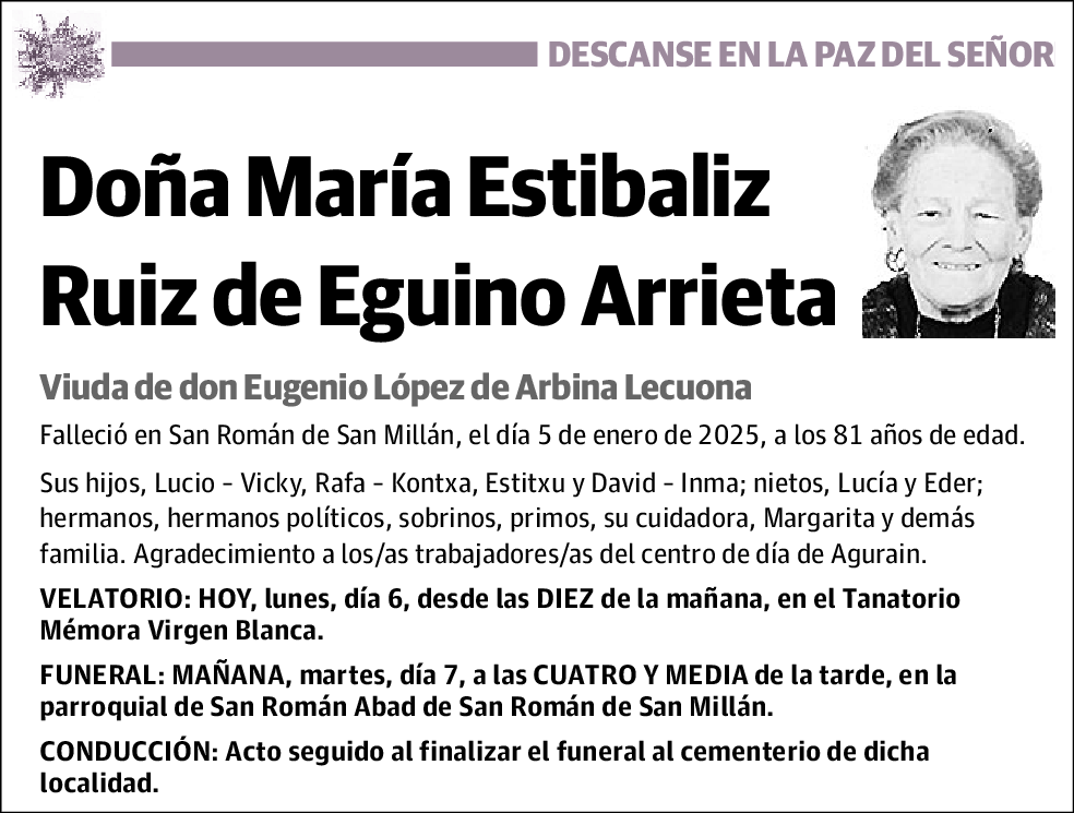 María Estibaliz Ruiz de Eguino Arrieta