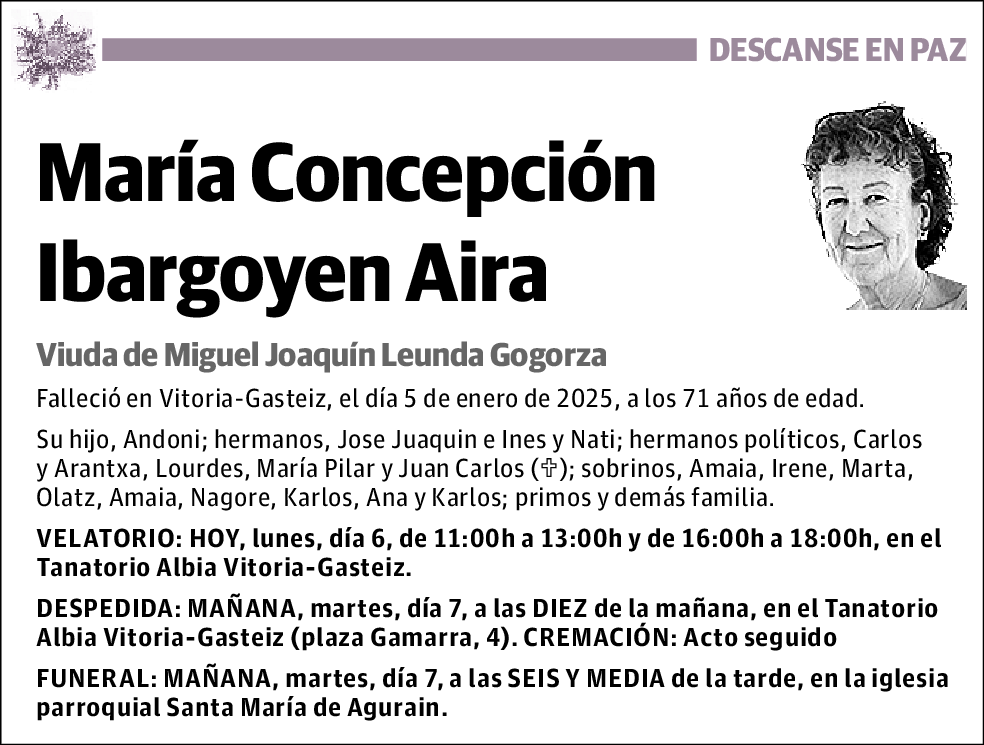 María Concepción Ibargoyen Aira