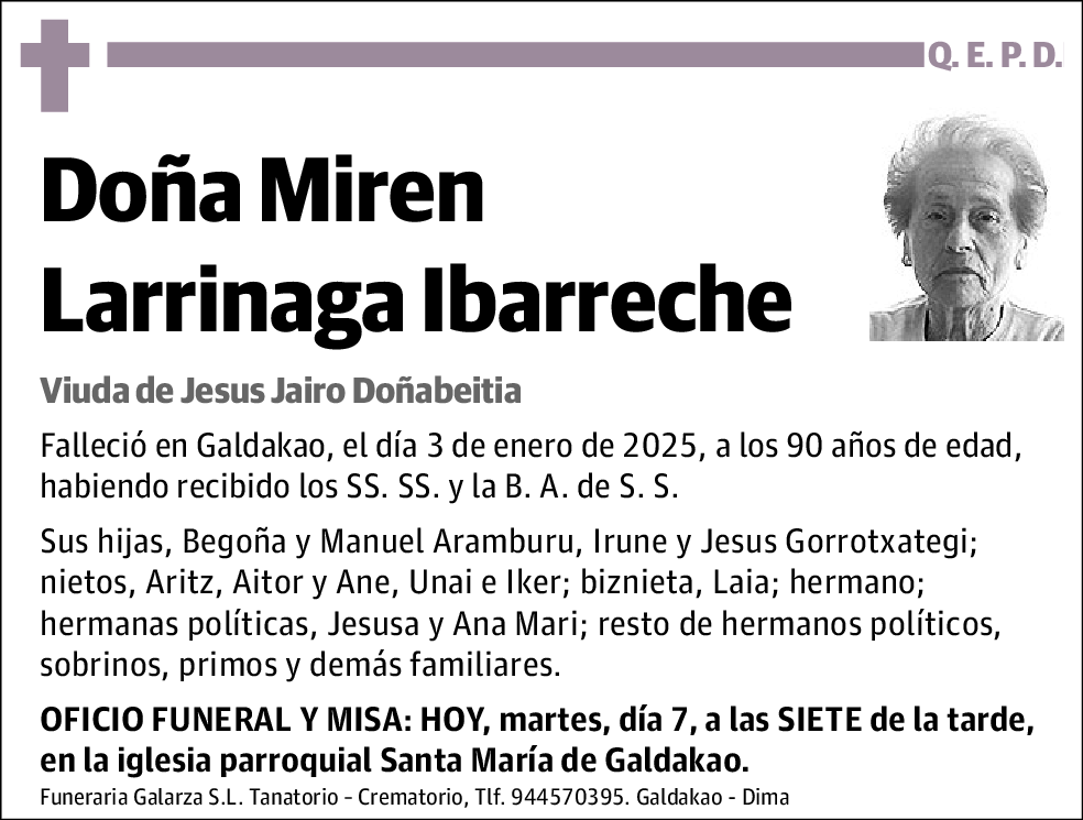 Miren Larrinaga Ibarreche