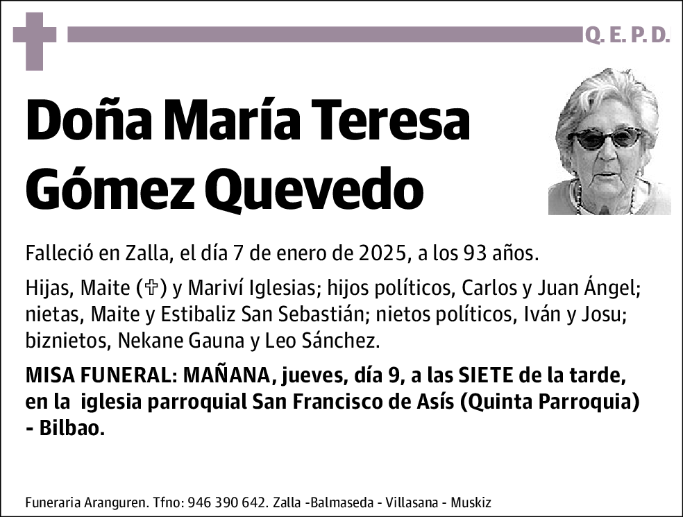 María Teresa Gómez Quevedo