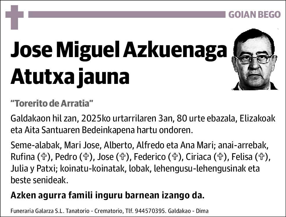 Jose Miguel Azkuenaga Atutxa