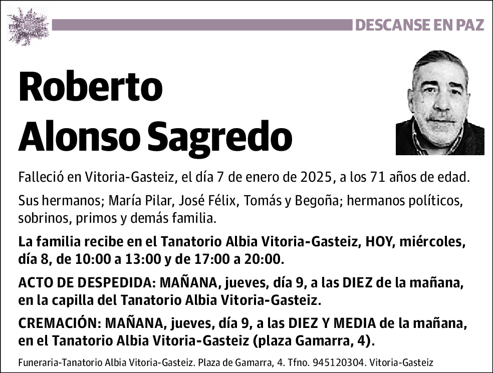 Roberto Alonso Sagredo