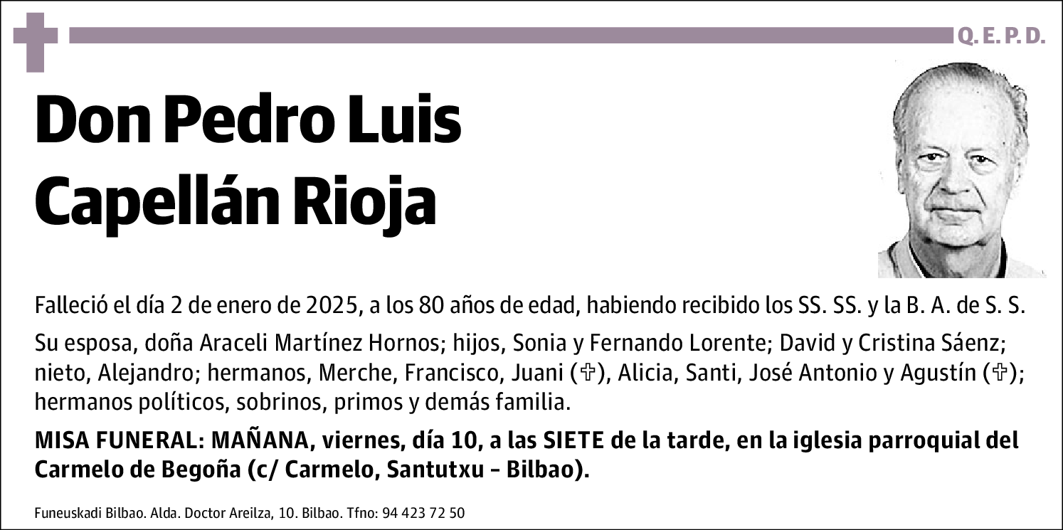 Pedro Luis Capellán Rioja