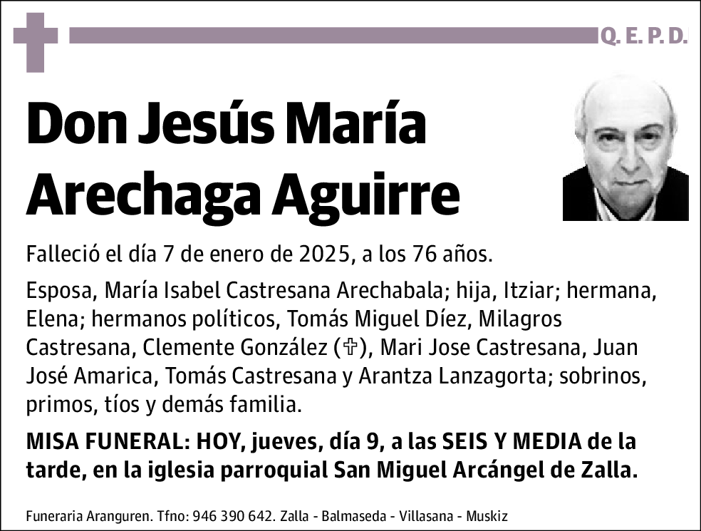 Jesús María Arechaga Aguirre