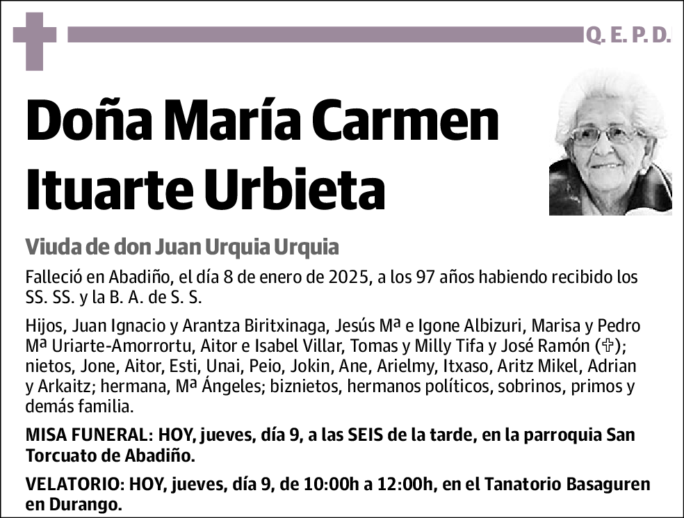 María Carmen Ituarte Urbieta