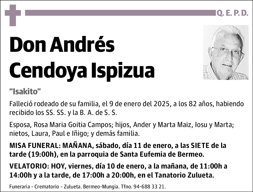 Andrés Cendoya Ispizua