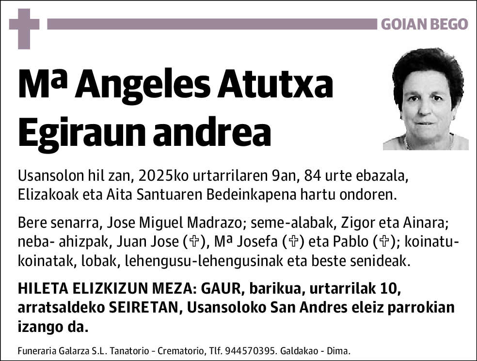 Mª Angeles Atutxa Egiraun