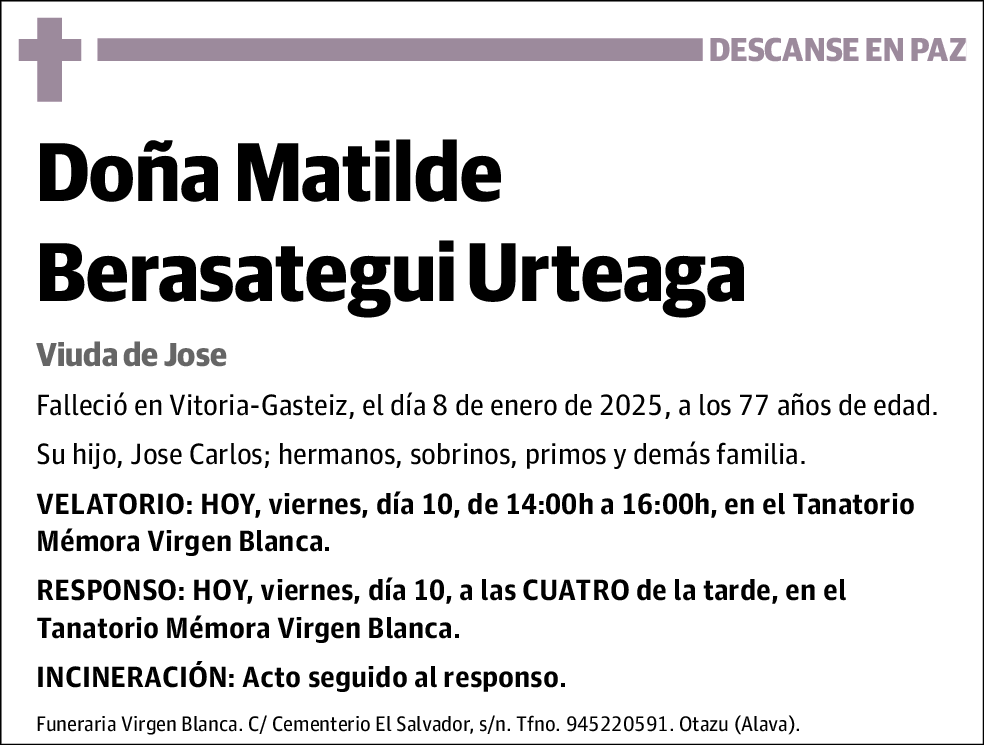 Matilde Berastegui Urteaga