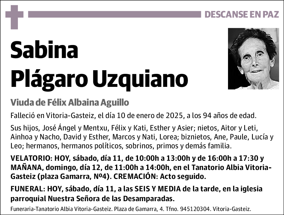 Sabina Plágaro Uzquiano