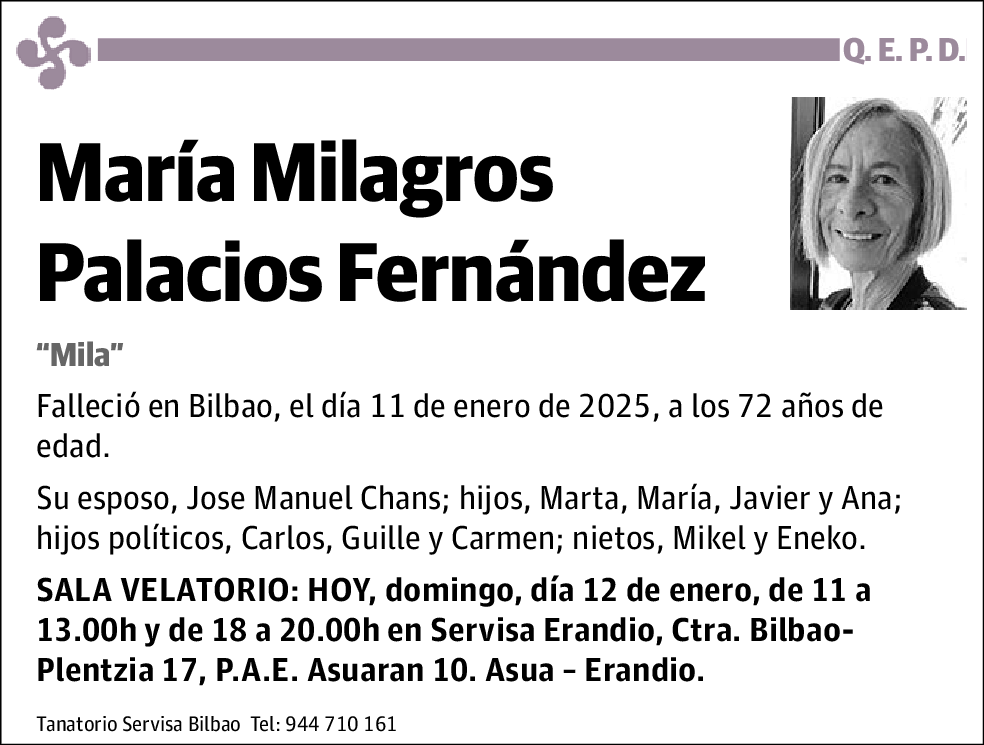 María Milagros Palacios Fernández