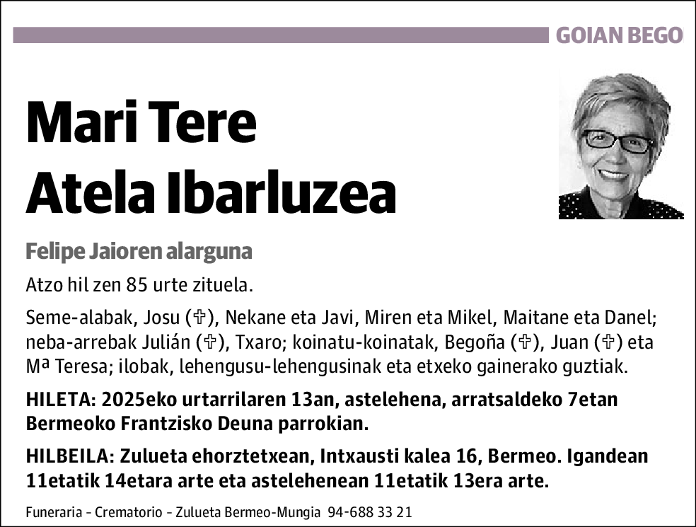 Mari Tere Atela Ibarluzaea