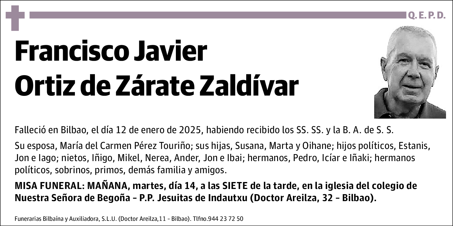 Francisco Javier Ortiz de Zárate Zaldívar