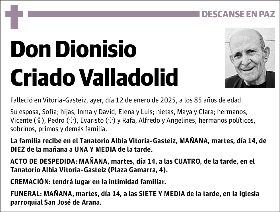 Dionisio Criado Valladolid