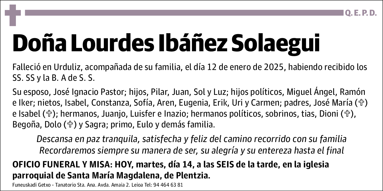 Lourdes Ibañez Solaegui