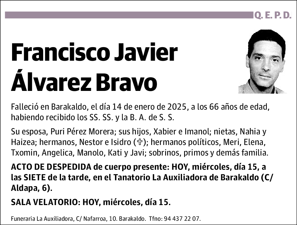 Francisco Javier Álvarez Bravo