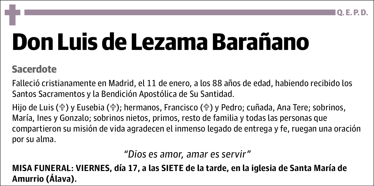 Luis de Lezama Barañano