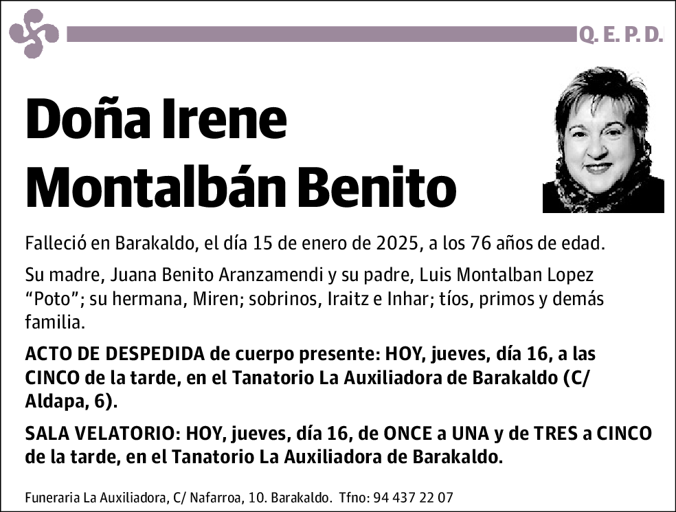 Irene Montalban Benito