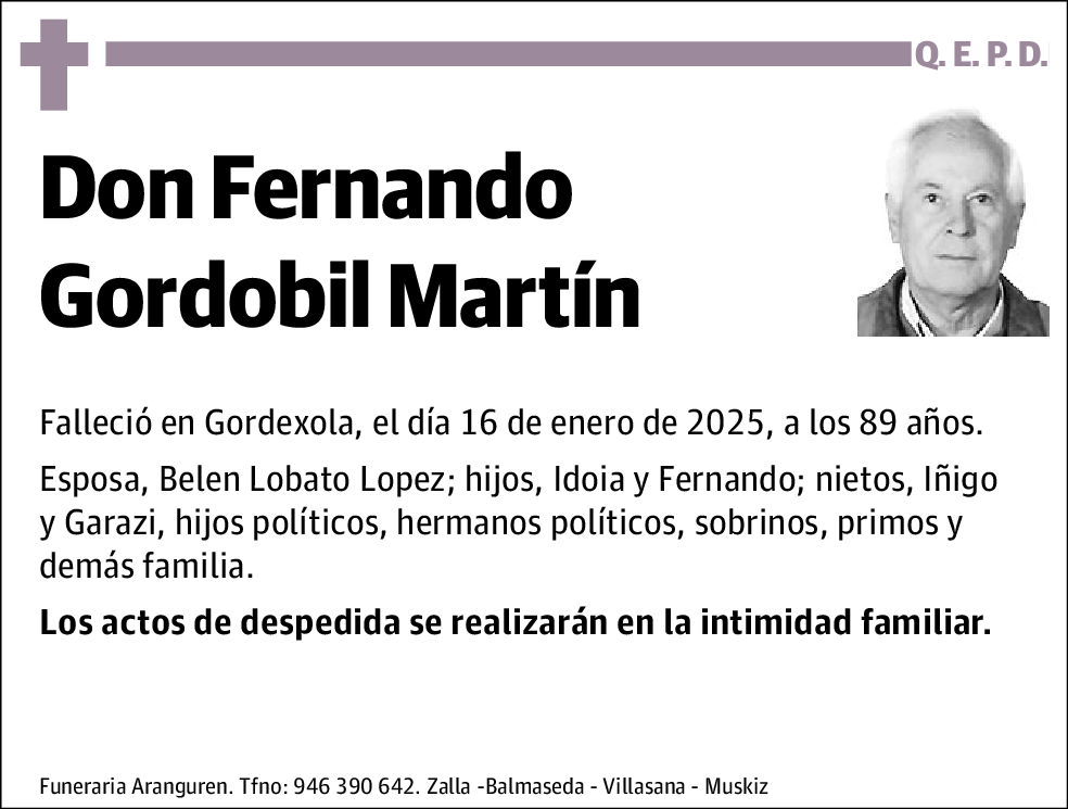 Fernando Gordobil Martín