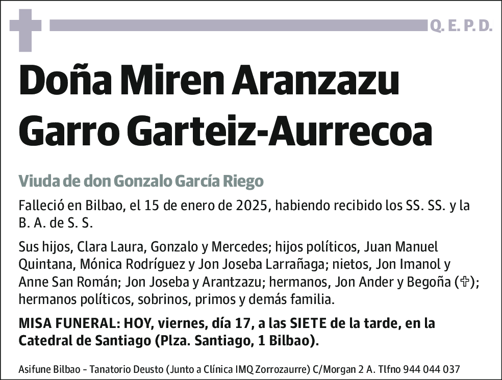 Miren Aranzazu Garro Garteiz-Aurrecoa