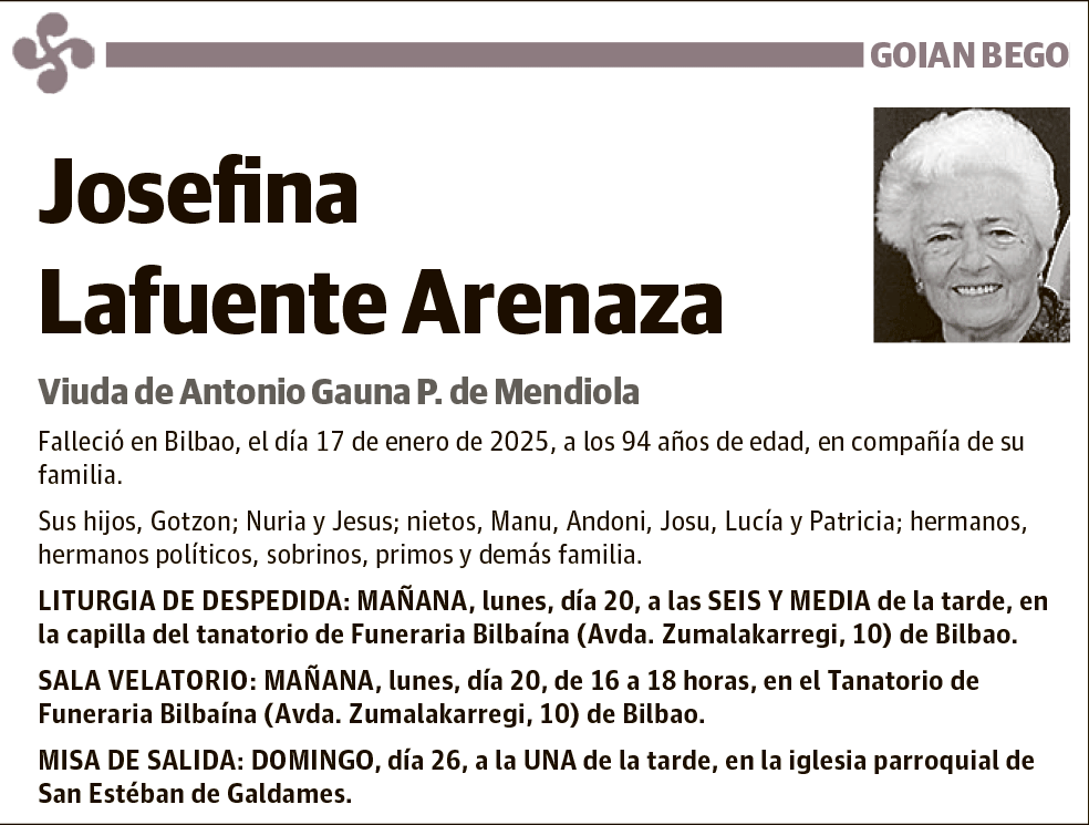 Josefina Lafuente Arenaza