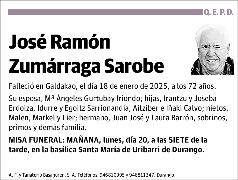 José Ramón Zumárraga Sarobe