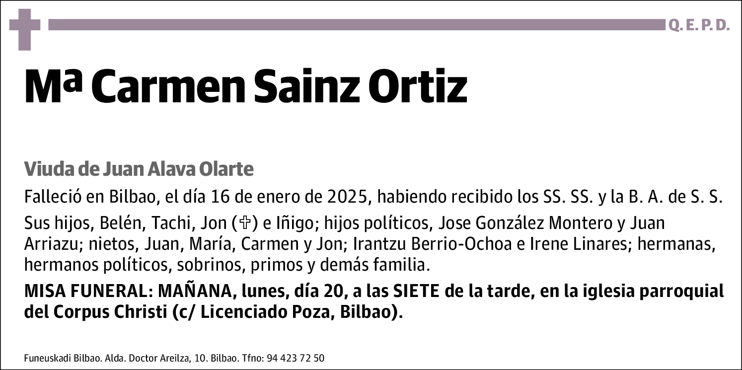 Mª Carmen Sainz Ortiz