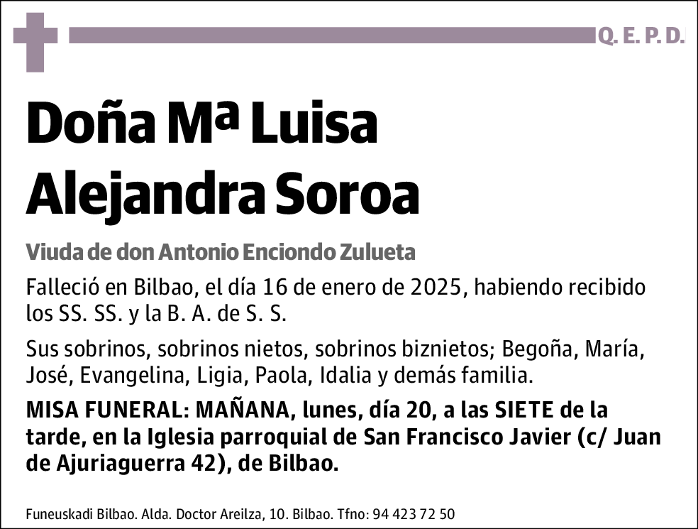 Mªluisa Alejandra Soroa Azcona