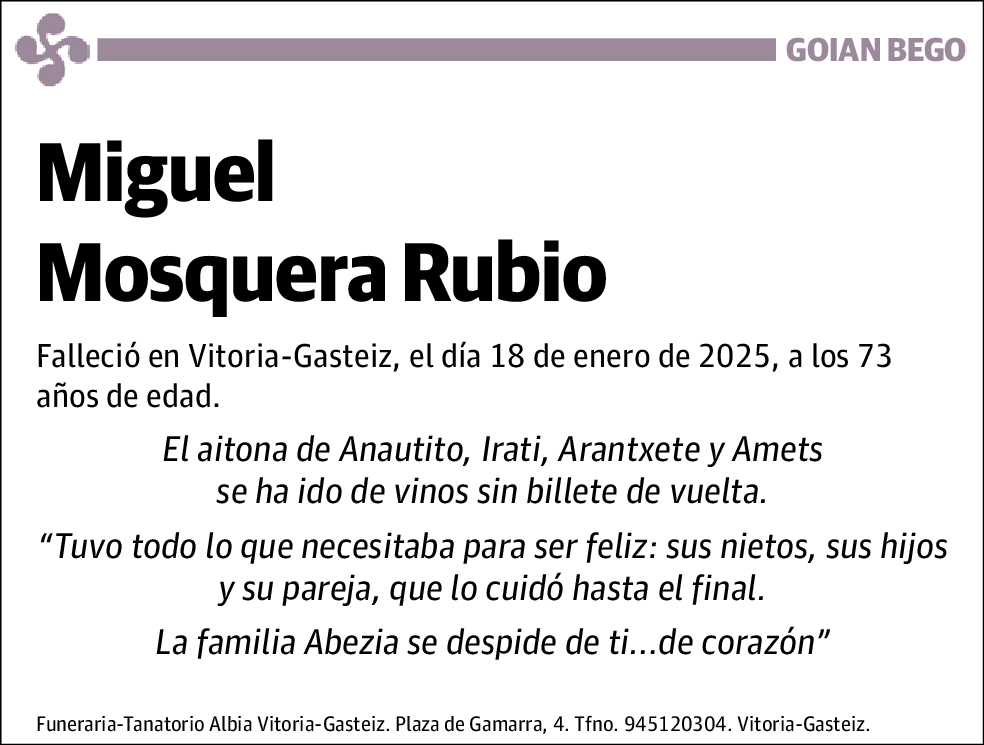 Miguel Mosquera Rubio