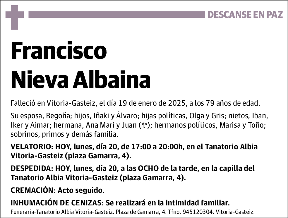 Francisco Nieva Albaina
