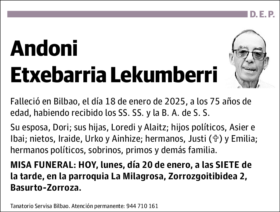 Andoni Etxebarria Lekumberri