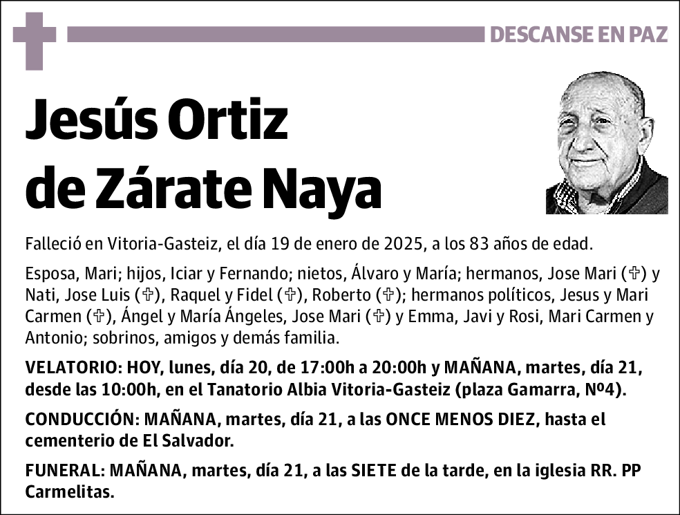 Jesús Ortiz de Zárate Naya