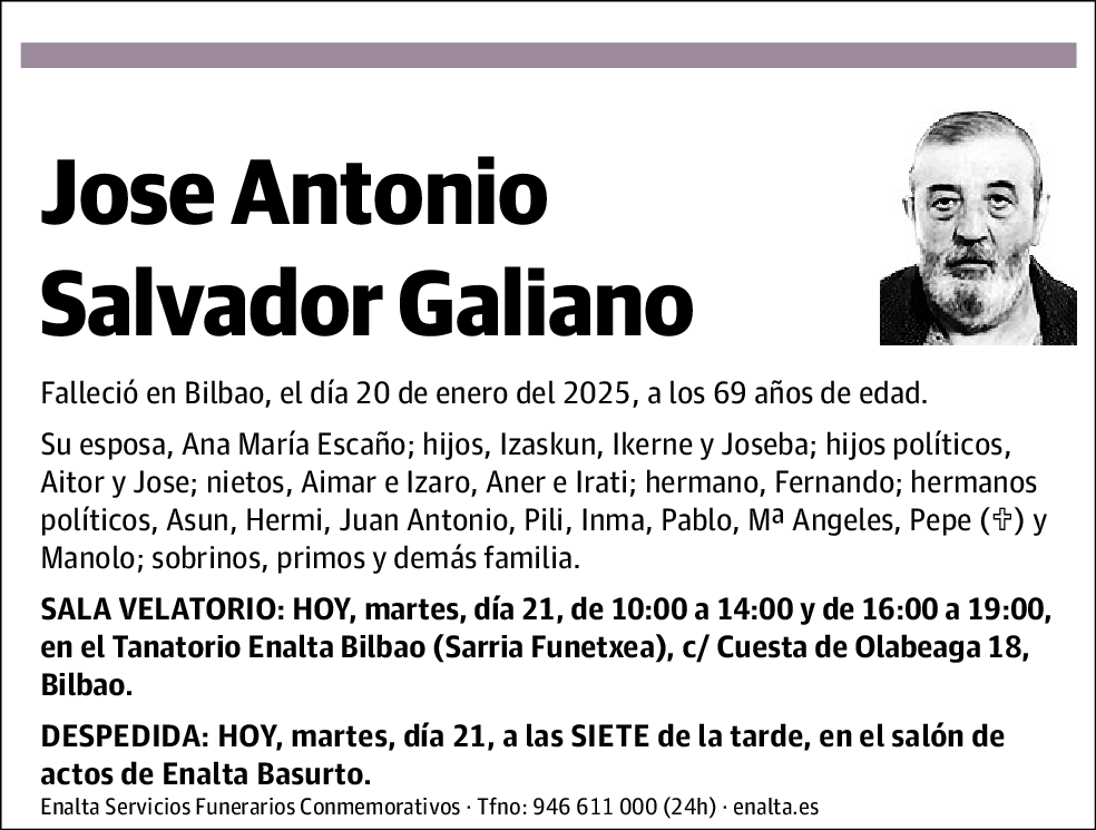 Jose Antonio Salvador Galiano