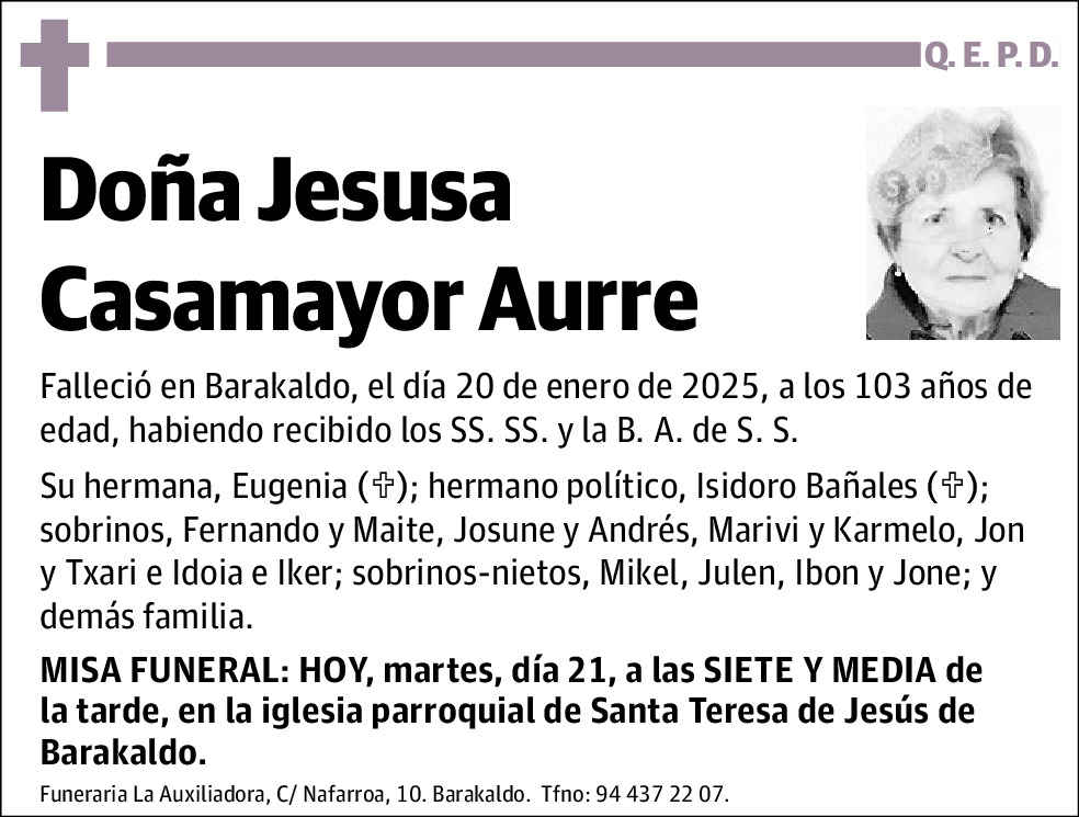 Jesusa Casamayor Aurre