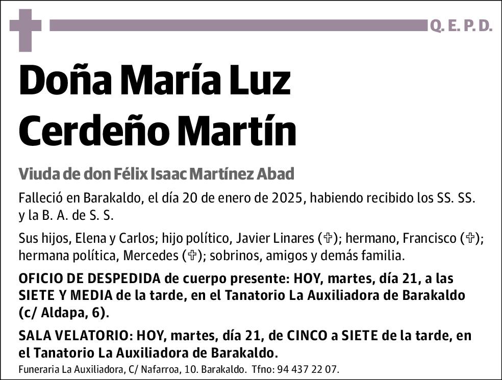 María Luz Cerdeño Martín