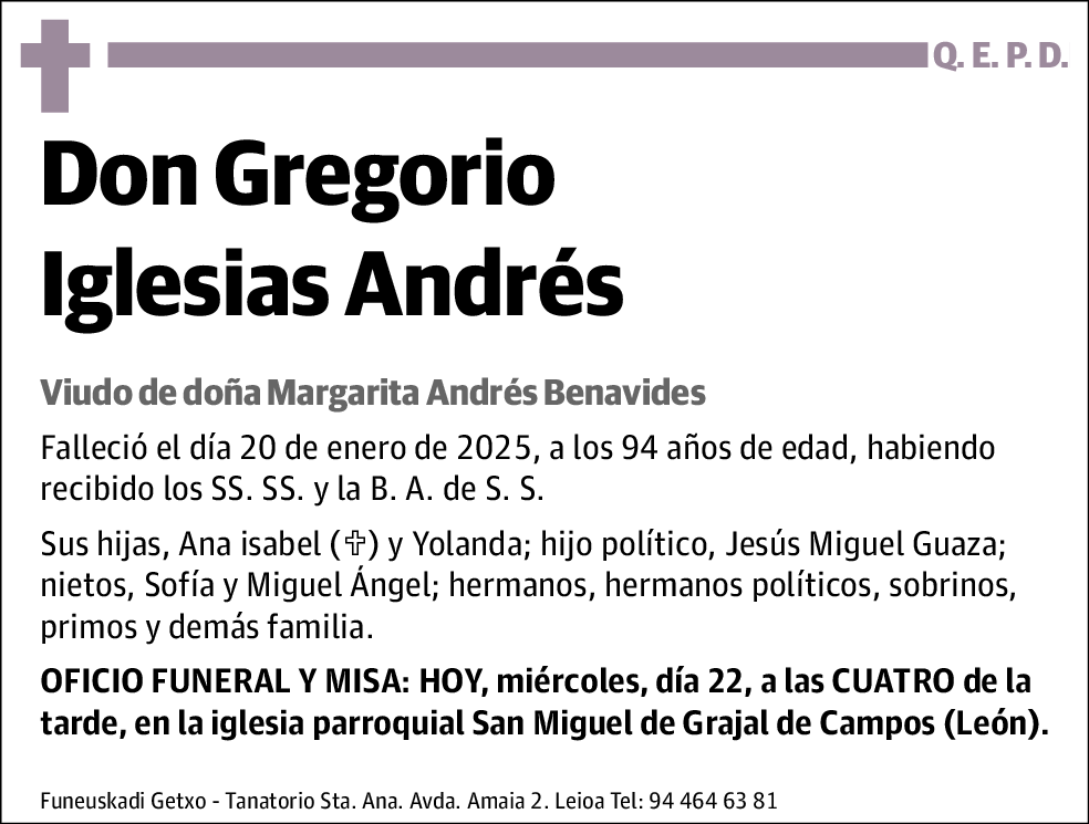 Gregorio Iglesias Andrés