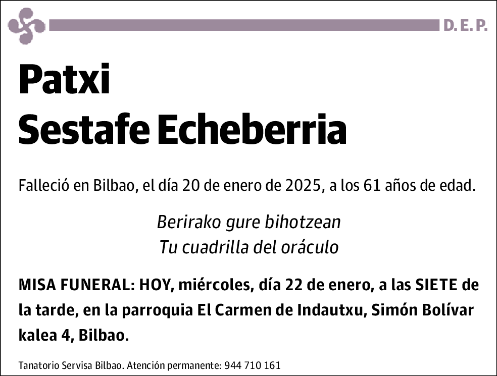 Patxi Sestafe Echeberria