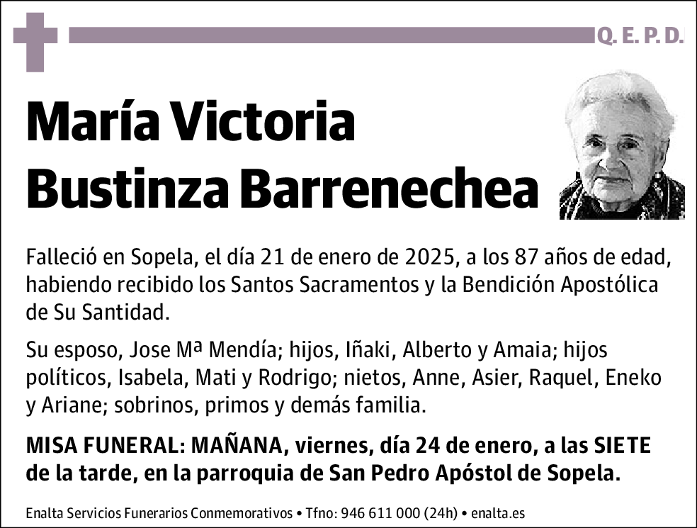 María Victoria Bustinza Barrenechea