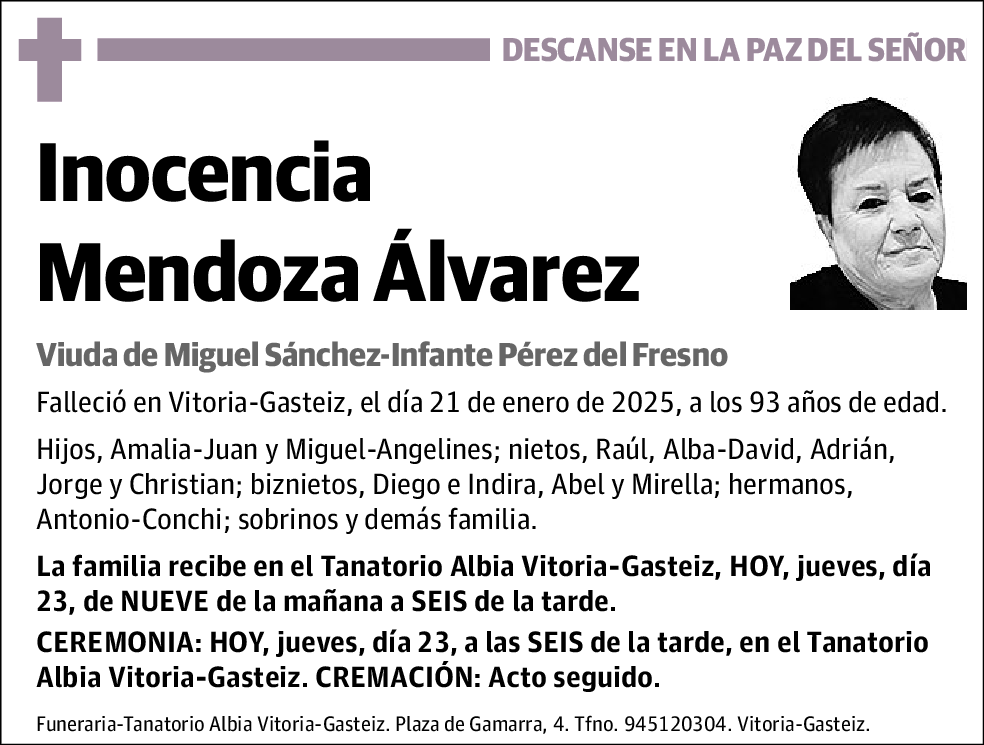 Inocencia Mendoza Álvarez