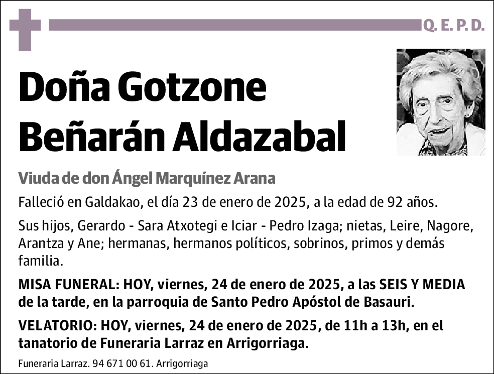 Gotzone Beñarán Aldazabal