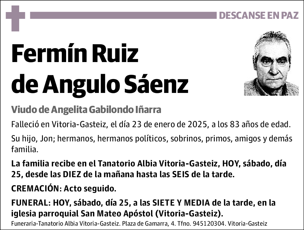 Fermín Ruiz de Angulo Sáenz