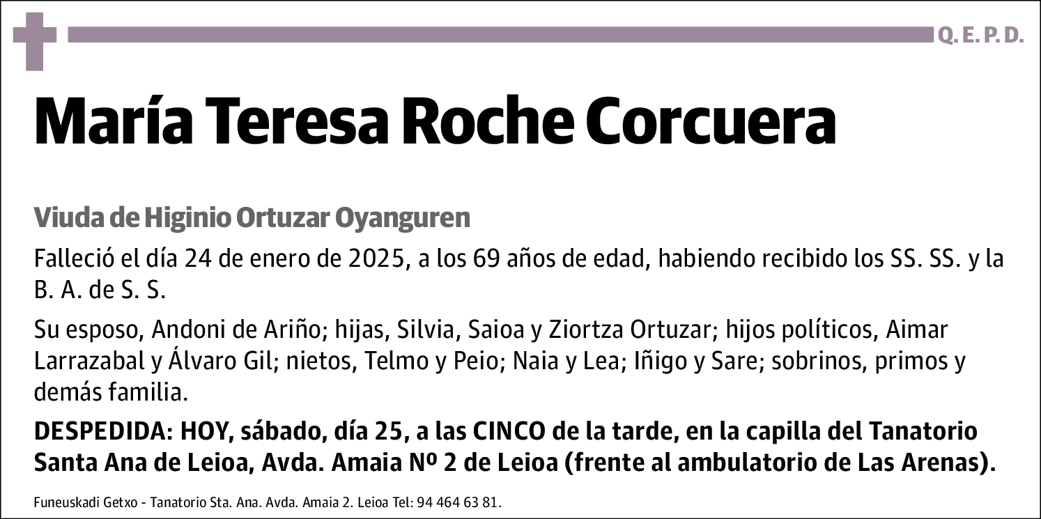 María Teresa Roche Corcuera