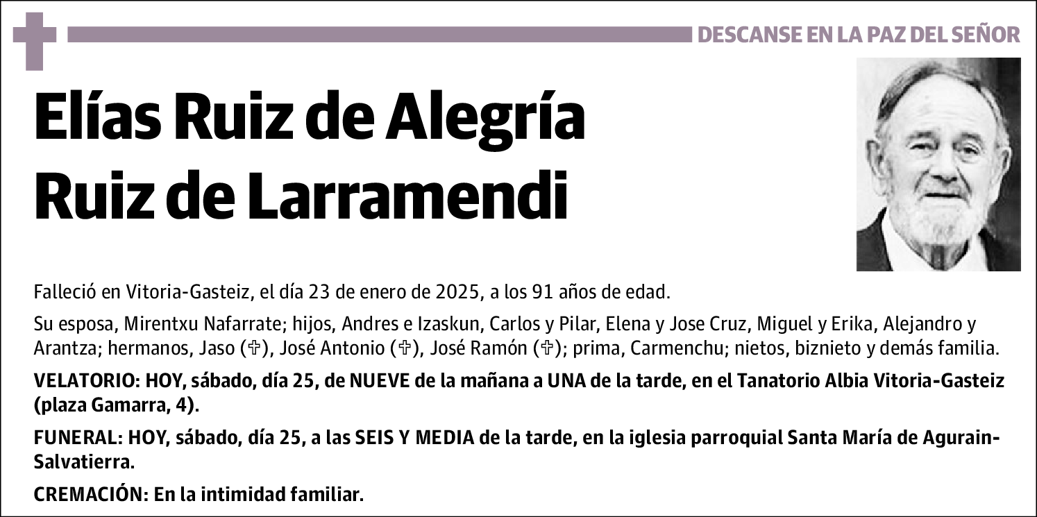 Elías Ruiz de Alegría Ruiz de Larramendi
