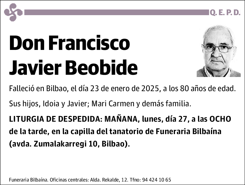 Francisco Javier Beobide Arana