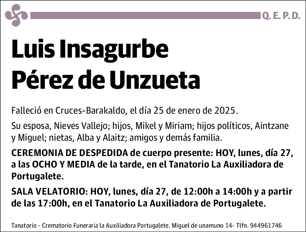 Luis Insagurbe Pérez de Unzueta