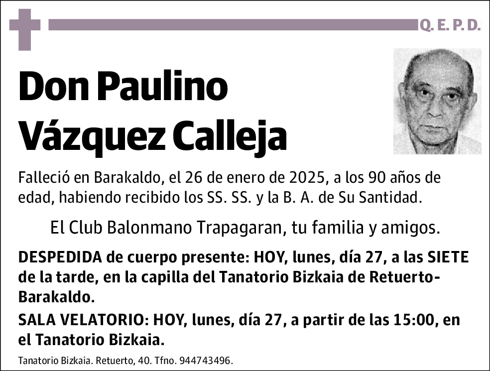 Paulino Vázquez Calleja